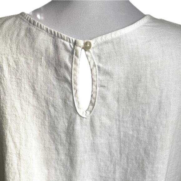 Garnet Hill White Sheath Mini Dress Resort Wear - Picture 10 of 12